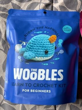 The Woobles Learn to Crochet Kit - Bjorn the Narwhal